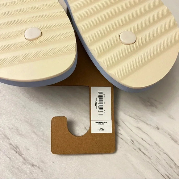 Coach Zak Flip Flop Chambray/Blue Sandals - Picture 10 of 12